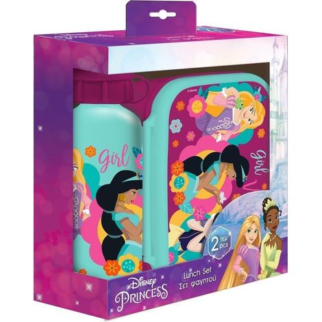 Lunchbox-Flasche 500 ml + Box 800 ml Prinzessin