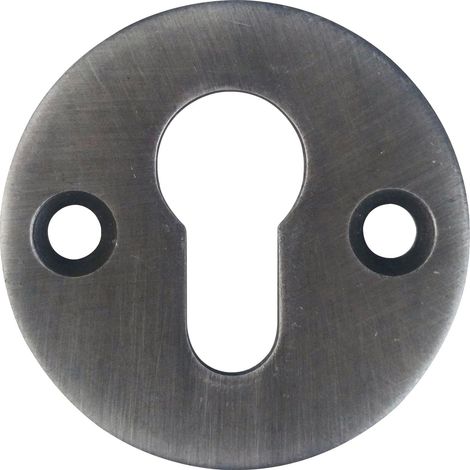 Rosace cylindrique PZ - 1 pièce - Fer noir passivé - Sécurité porte coupe-feu - Entrée et intérieur - Ø 56 mm (1/2)