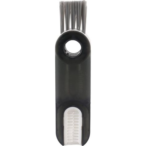 Lot 3 en 1 Brosse de Nettoyage Multifonctionnelle pour Biberons, Tasses et Couvercles - Gris, Idéal pour Tétines et Espaces Étroits (1/5)