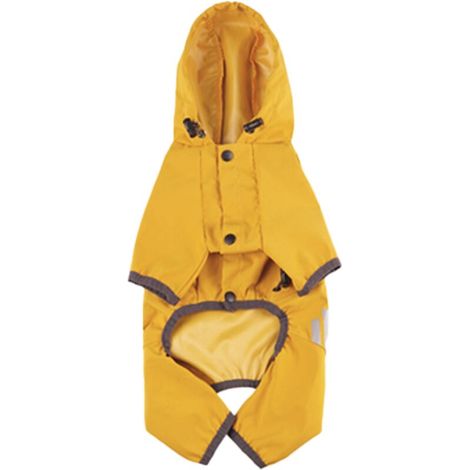 Bardusch - Imperméable pour chiot avec capuche pour chiens de petite et moyenne taille, poncho avec bande réfléchissante, veste légère (1/4)
