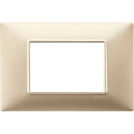 Vimar Plana Abdeckrahmen 3 Module Farbe Mattchampagne 14653.22