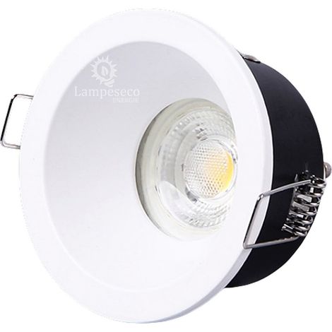 Lot de 10 Support Spot encastrable etanche IP65 SDB basse luminance, non eblouissant ref. 851
