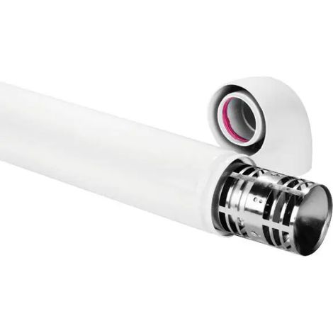 Tubo e curva coassiale scarico fumi per caldaie convenzionali ø60/100 PUCCI
