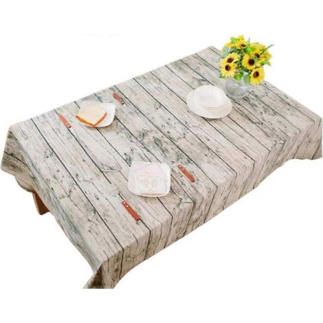 Tischdecke mit Holzrindenmuster für den Esstisch