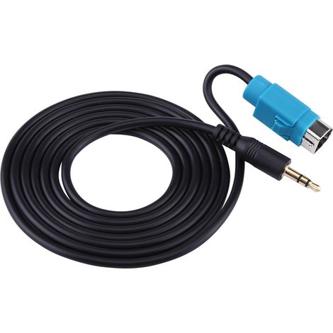 Câble Audio AUX Entrée Pleine Vitesse vers Adaptateur Mini Jack pour Autoradio Alpine CDA CDE IVA (1/3)