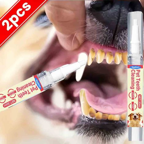 Zahnreinigungsinstrumente für Haustiere, Zahnfleischsteinentferner für die Fellpflege, Zahnsteinschaber, Fleckenentfernerstift für Hunde (1/5)