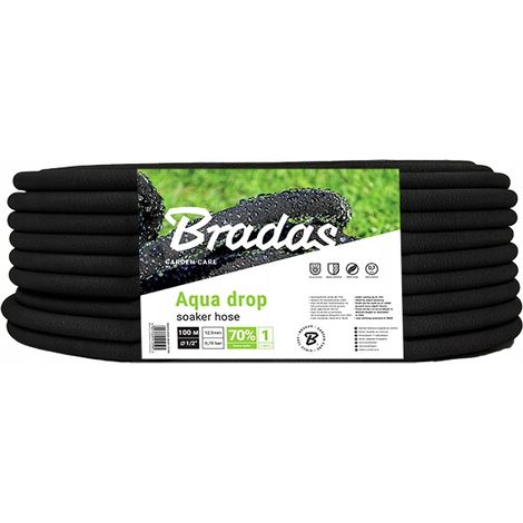 Tuyau d'arrosage suintant Aqua-Drop 100 m 12,5 mm Bradas