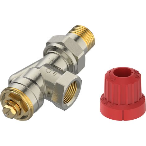 Danfoss M30 Ventilgehäuse MIO 15 M30x1,5, R 1/2", Axial (UK), matt vernickelt