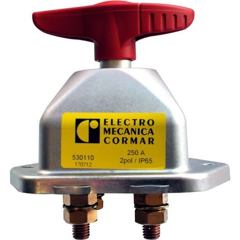 Interruptor principal de bater铆a bipolar de uso industrial ELECTRO MECANICA CORMAR LA530110 (1/3)