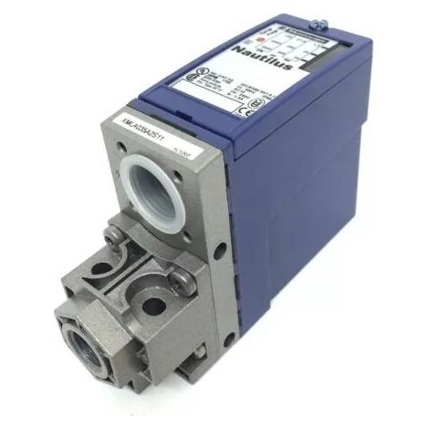 Telemecanique XMLA035A2S11 Sensore di pressione differenziale 35bar max, per aria, acqua dolce, fluido idraulico, acqua di mare