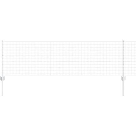 Maison Exclusive - Schweißdrahtzaun mit Pfosten 25 x 0,6 m (B x H