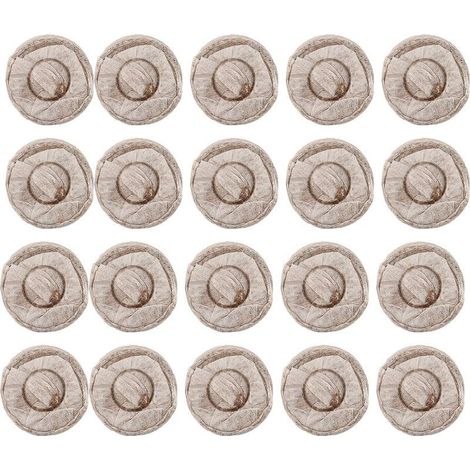 20 pastilles de tourbe de 30 mm pour semis, blocs de terreau, pour la transplantation et la culture de fleurs et légumes au jardin (1/5)