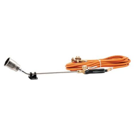 Guilbert Express – Chalumeau soudeur à flamme bi-gaz 6212CR – Tuyau inox 10 m – Détendeur 4 bar – Pour étanchéité et chauffe (1/2)