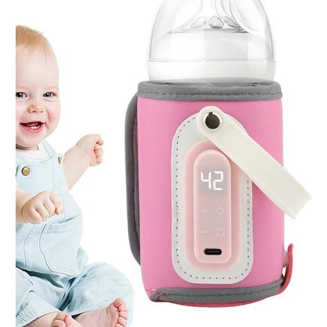 Chauffe-biberon portable – Alimentation USB – Température réglable – Couvercle isolant anti-brûlure (1/5)