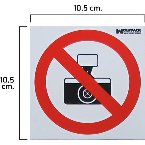 Poster Fotografieren verboten 10,5x10,5 (1/2)