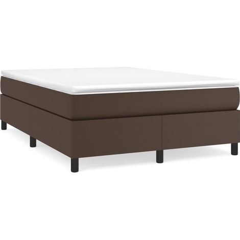 Maison Exclusive - Boxspringbettgestell Braun 140x200 cm Kunstled