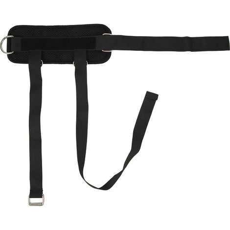 2PCS Sangles de cheville lestées en nylon noir, accessoires légers pour haltères de pied, entraînement de force du bas du corps (1/5)