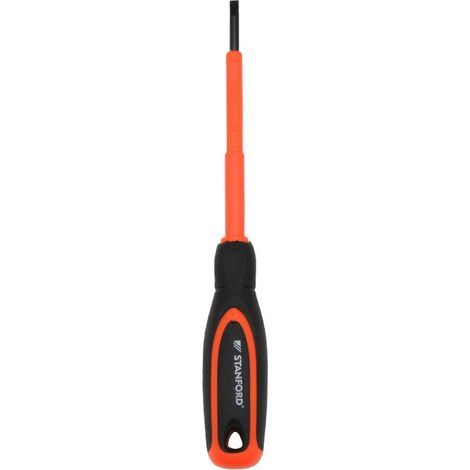 STANFORD destornillador aislante boca recta 3x75 , Destornillador aislante boca recta 3x75 mm Stanford.
- Diseñado especialmente para trabajos eléctricos, ofreciendo máxima segurid (1/3)
