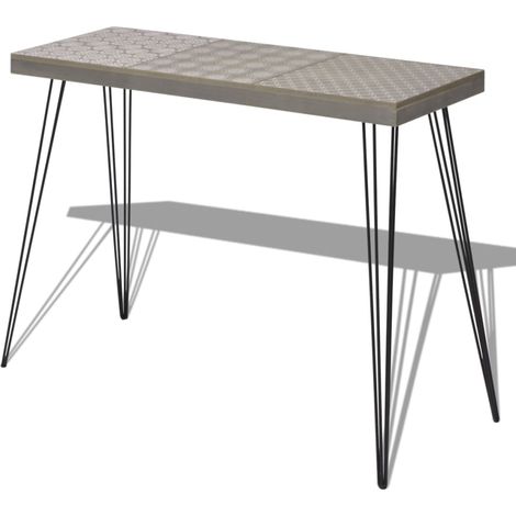 Maison Exclusive - Tavolo Consolle 90x30x71,5 cm Grigio