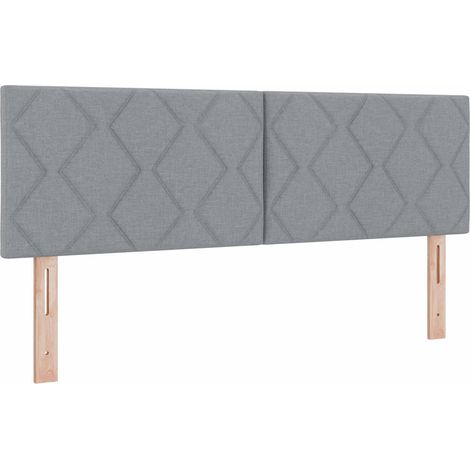Maison Exclusive - Cabecero LED Gris Claro 160 cm tela