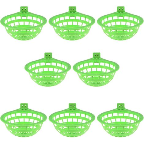 Lot De 8 Bassins De Nidification pour Oiseaux Perroquets Canaris Plats pour Cages Nids pour Oiseaux De Compagnie Perruches Bols pour Nids D Œufs De (1/5)
