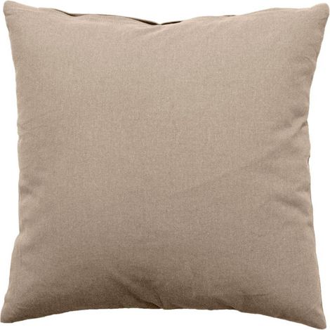 Coussin Déco Uni Déhoussable "Panama" 40x40cm Naturel