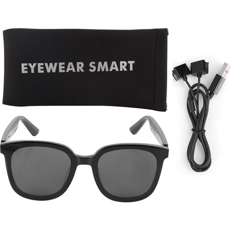 Halboffene Bluetooth-Smartbrille mit integriertem Mikrofon, tragbares Antipolarisationszubehör für Freisprechanrufe (1/5)