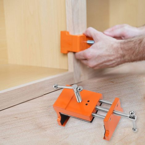 Pince de perçage pour armoire de rangement en bois, perceuse pour vitrine, pince de perçage pour le travail du bois, griffe de serrage pour armoire (1/5)
