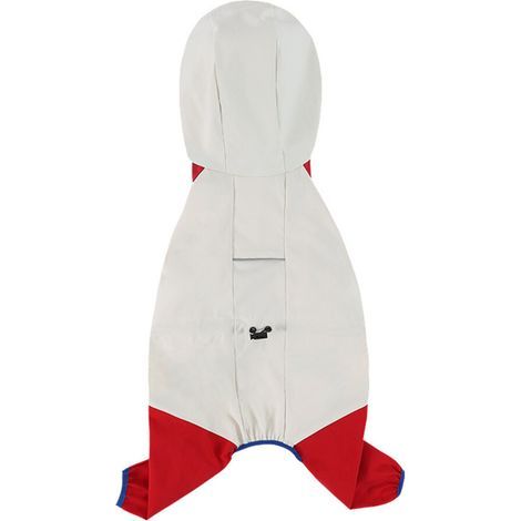 Manteau de pluie à couverture complète pour chiens,-blanc M (1/5)