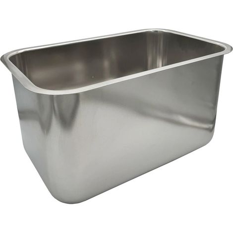 Évier Gastronorm en Acier Inoxydable 50x30x30 cm Robuste pour Professionnels Restaurants Cafés Bars et Usage Domestique Facile à Installer Durable Qualité Supérieure Norme EN 631 (1/5)