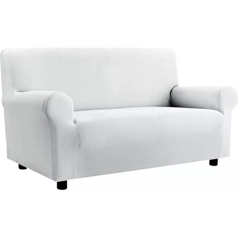 Copridivano Elasticizzato Antimacchia Modello Zeno Colore Bianco, misuraPoltronacoloreBianco