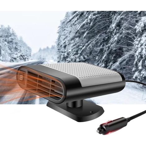 Calefactor para coche，12 V，150 W，ventilador 2 en 1 de calefacción y refrigeración，con base giratoria de 360° y soporte con ventosa (1/5)