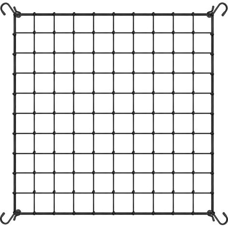 TIVCROXS - Lot de 5 filets de treillis élastiques avec 4 crochets pour plantes grimpantes, légumes, fruits et fleurs (1/5)