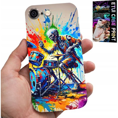Custodia per iPhone 6 / 6S - cover con scheletro e batteria rock (1/5)