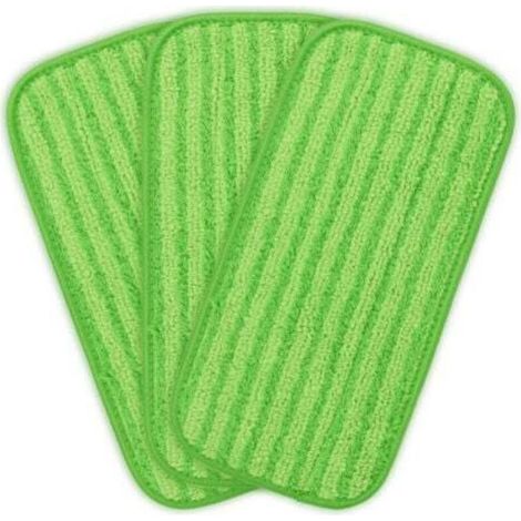 3 pièces adaptables Swiffer WetJet flat sticky snap mog set 12 pouces mog sol réutilisable, chiffon de nettoyage (1/4)
