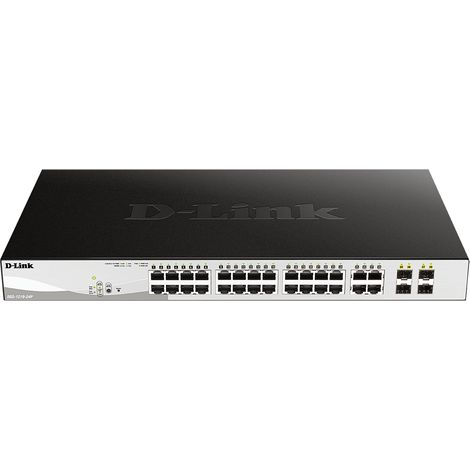 HUB Switch puertos 24 D-LINK DGS-1210-24P/E Gigabit Ethernet (10/ (1/2)