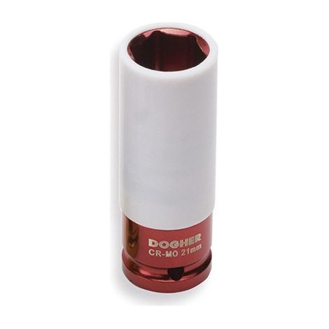 VASO IMPACTO HEXAGONAL 1/2 ROJO 21MM - DOGHER