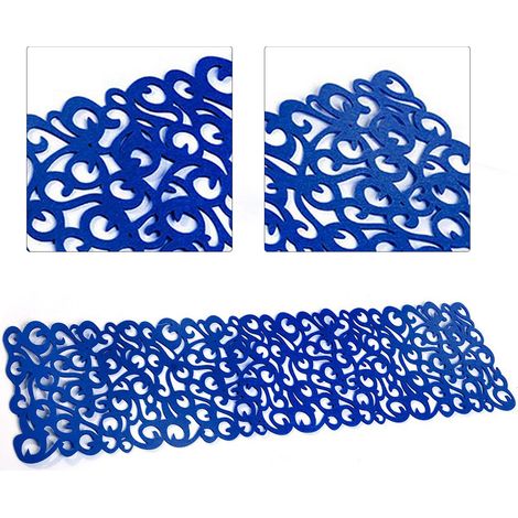 Nappe en Feutre Rectangulaire Bleu Royal - Tapis de Table et Sets de Couverts pour Décoration d'Intérieur