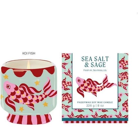 Candela Profumata Sea Salt & Sage 226g Carpa Koi Paddywax