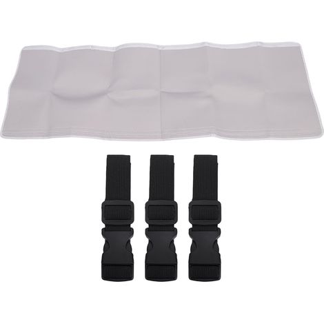 Manchon d'isolation de tuyau AC portable, en polyester, pour tuyaux d'évacuation 5 et 5,9 pouces diamètre, gris Gris - (1/5)