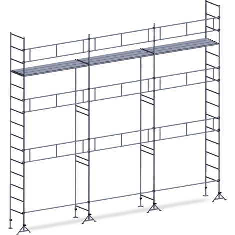 Echafaudage ES49 maçon 80 m² Garde-corps 1 niveau plancher