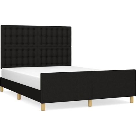 Maison Exclusive - Giroletto senza Materasso Nero 140x190 cm in Tessuto (1/5)