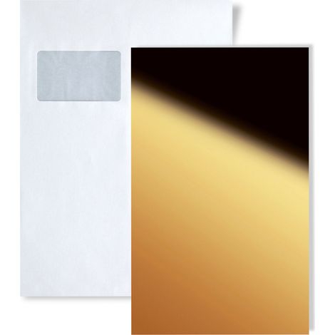 1 ÉCHANTILLON S-25078 WallFace Gold DECO Collection  ÉCHANTILLON Panneau mural au format A5