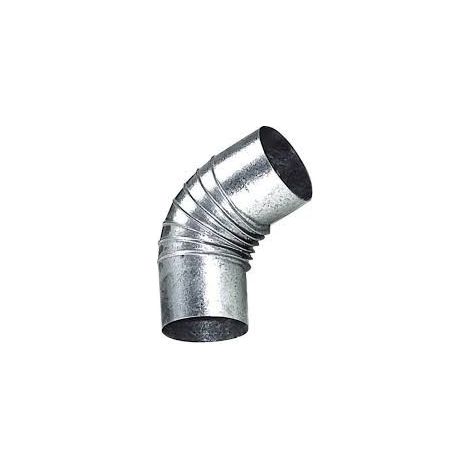 THECA codo 45g estufa galvan. 120mm. , Codo de estufa galvanizado 0,5mmAngulo 45ºAncho 120mm. (1/3)