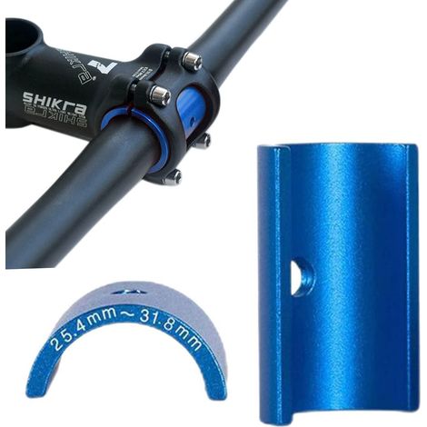 Adaptateur de potence de vélo,Guidon réducteur de Tige 31,8 mm à 25,4 mm en alliage d'aluminium, adapteur, entretoises, feuille de conversion pour guidon de VTT (1/5)