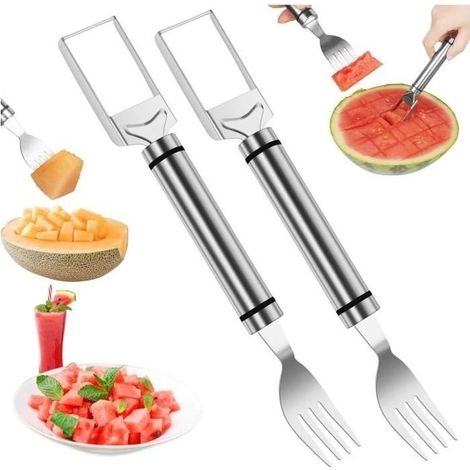 Outil de Coupe de Fruits - Noname - 2PCS - Acier Inoxydable 304 - Design 2 en 1 - Multifonctionnel (1/4)
