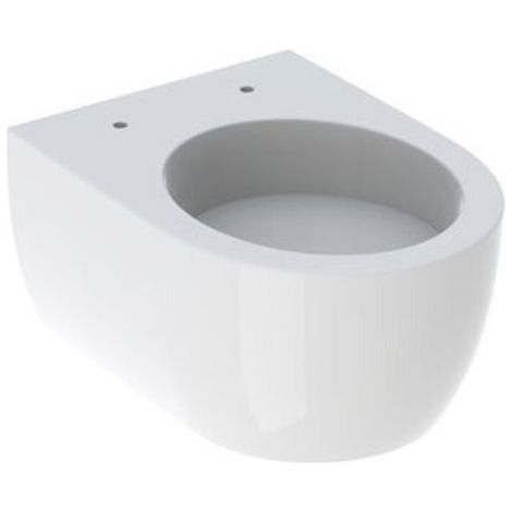 Geberit iCon Wand-WC Tiefspüler, verkürzte Ausladung, geschlossene Form, Tiefe 49cm, Weiß/KeraTect (1/5)