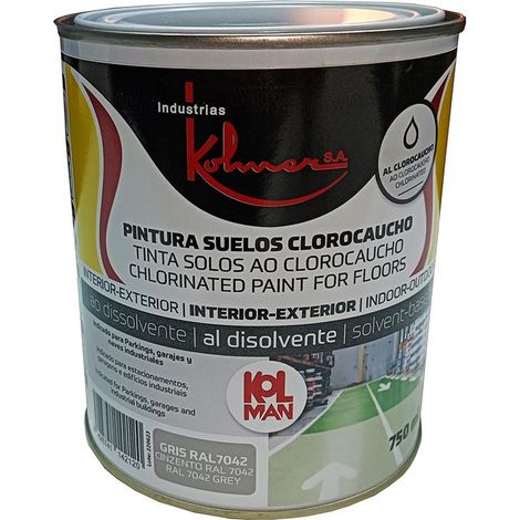 Pintura para Suelos y Parking Clorocaucho 750 ml Gris
