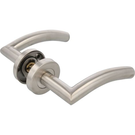 AMIG Poignées sur rosace 38RX Ø52 mm Acier inoxydable AISI 304 Mat (1/5)