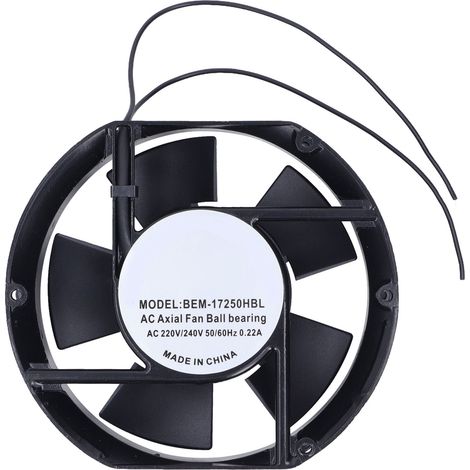 Ventilateur industriel à double roulement à billes, moteur en alliage d'aluminium, pales ABS, extraction d'air 220-240VAC (1/5)